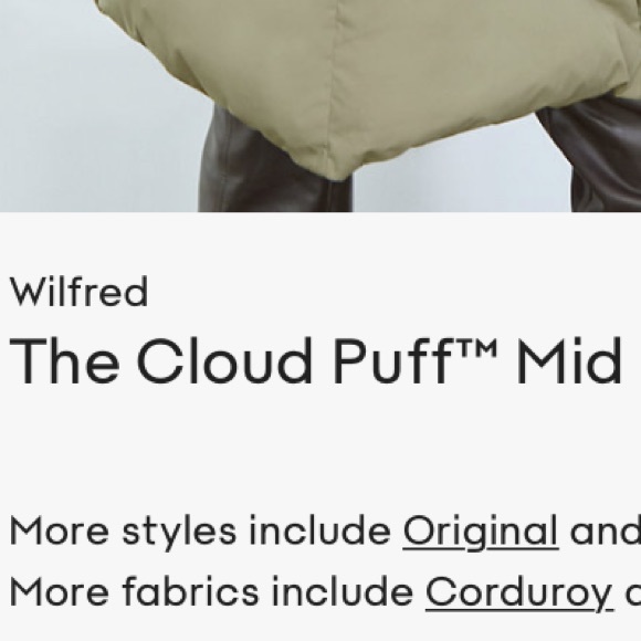 COPY - WILFRED ARITZIA CLOUD PUFF MIDI PUFFER WINTER JACKET / COAT - Picture 3 of 3